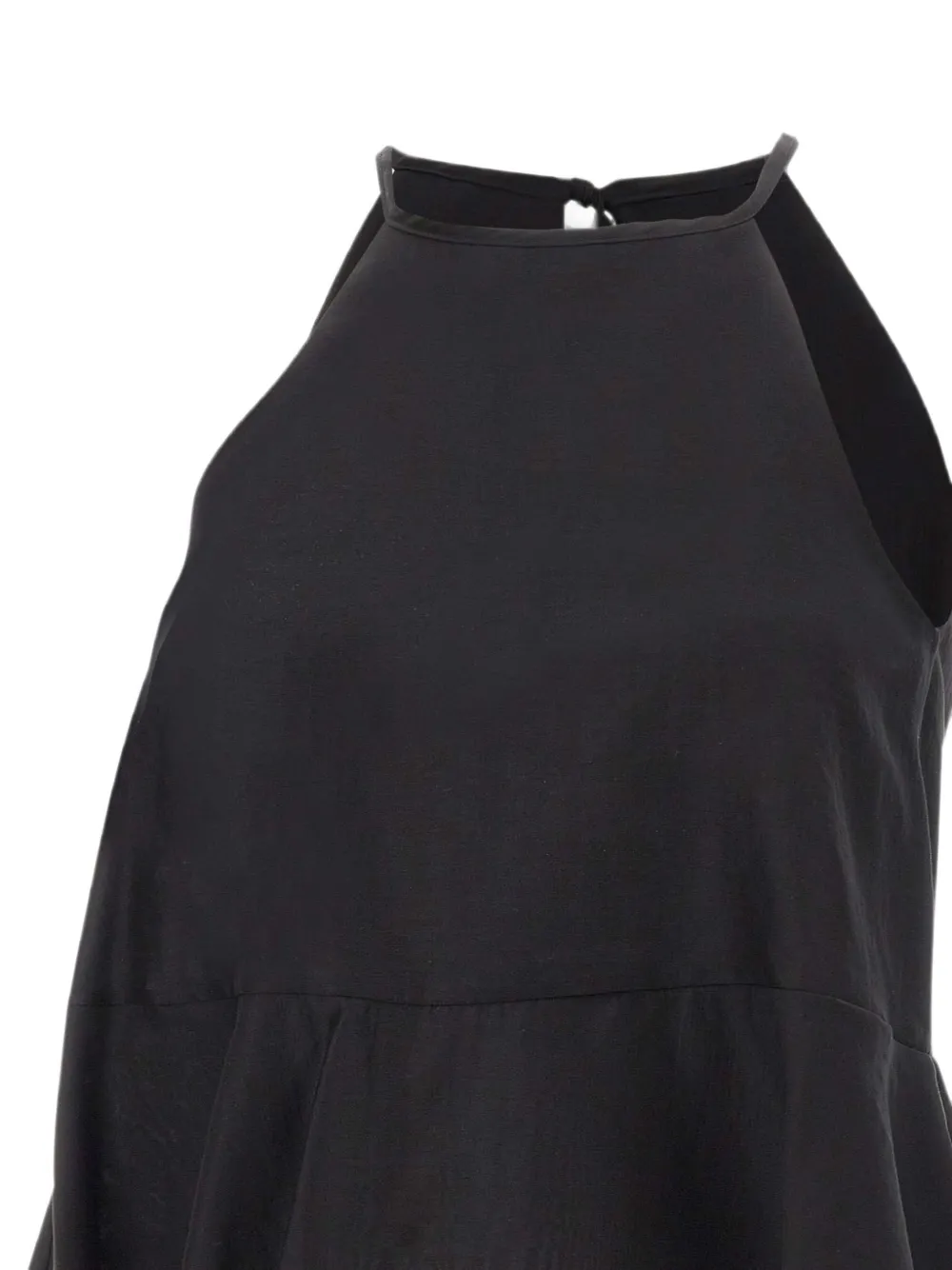 kaos Top met ruches Zwart