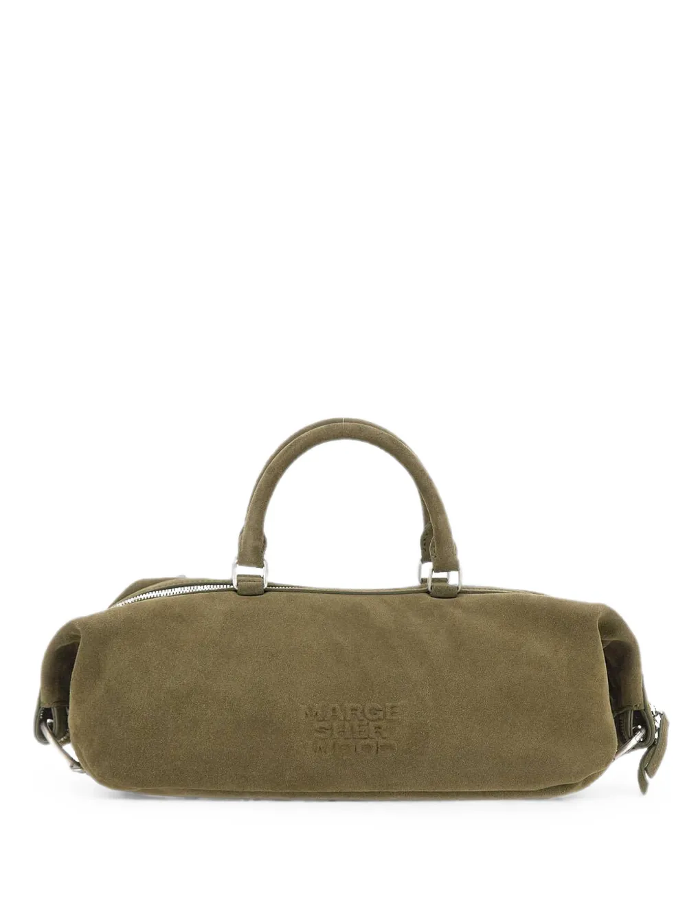Marge Sherwood Dumpling EW suede tote bag - Verde