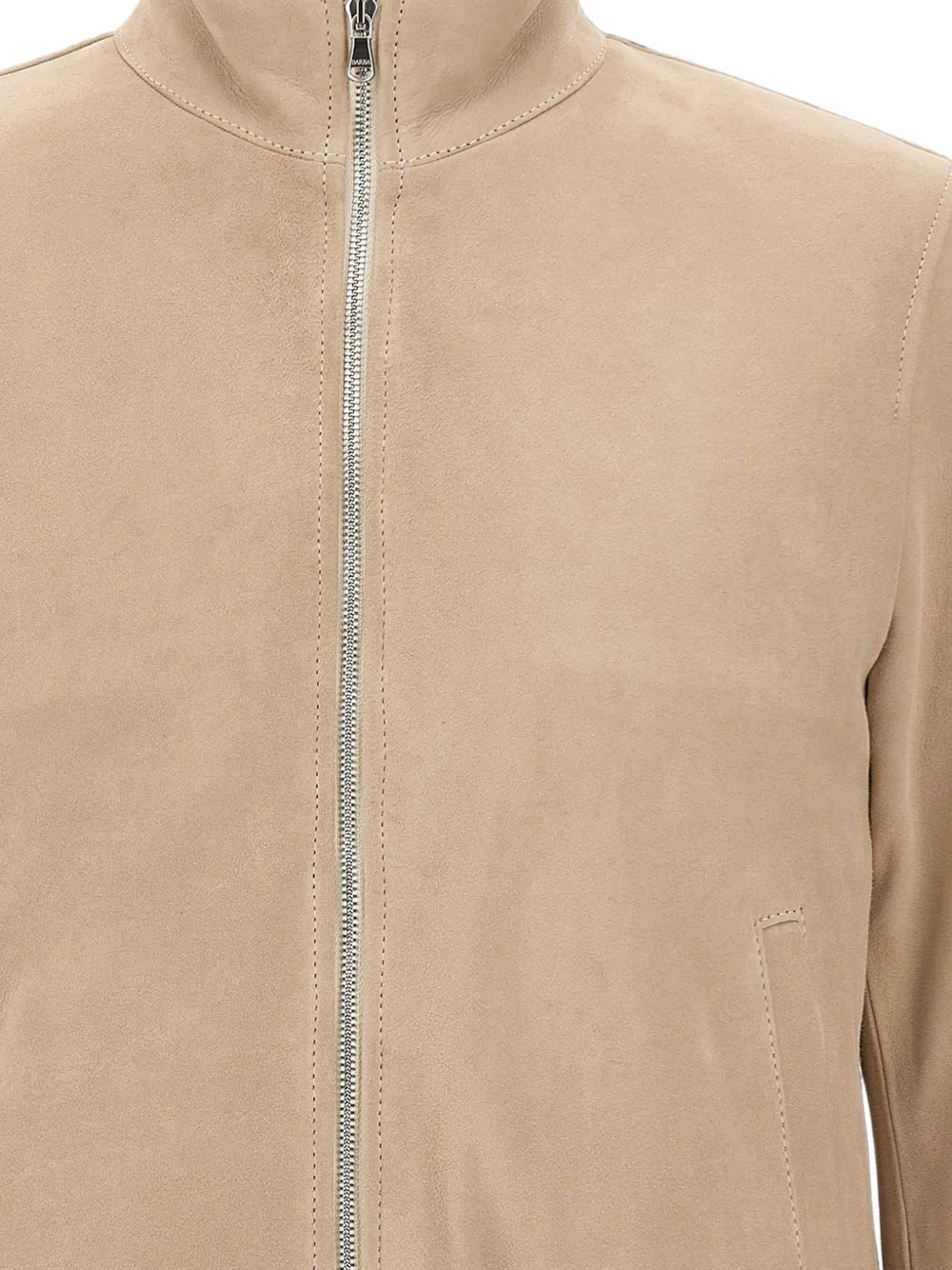 Barba Rivet suède jack met lammy voering Beige