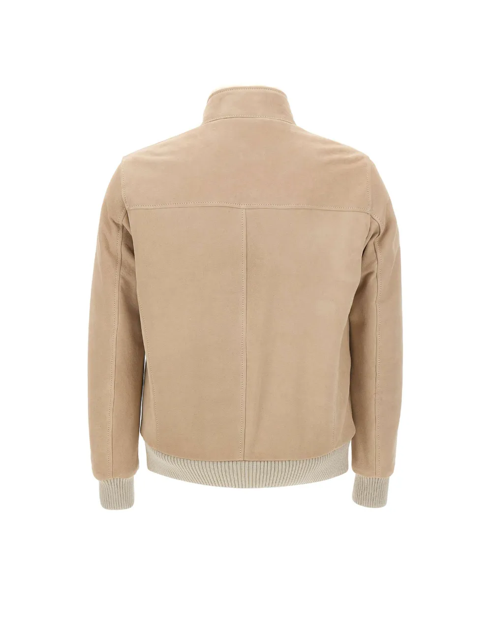 Barba Rivet suède jack met lammy voering Beige