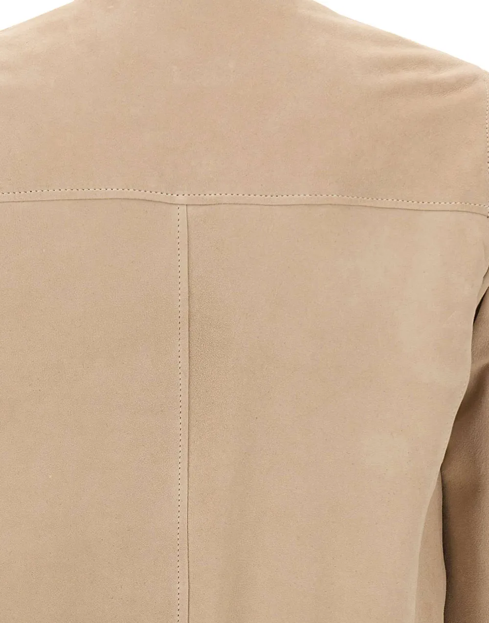 Barba Rivet suède jack met lammy voering Beige