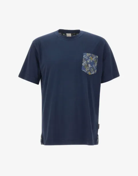 BOB Beach paisley-pocket T-shirt