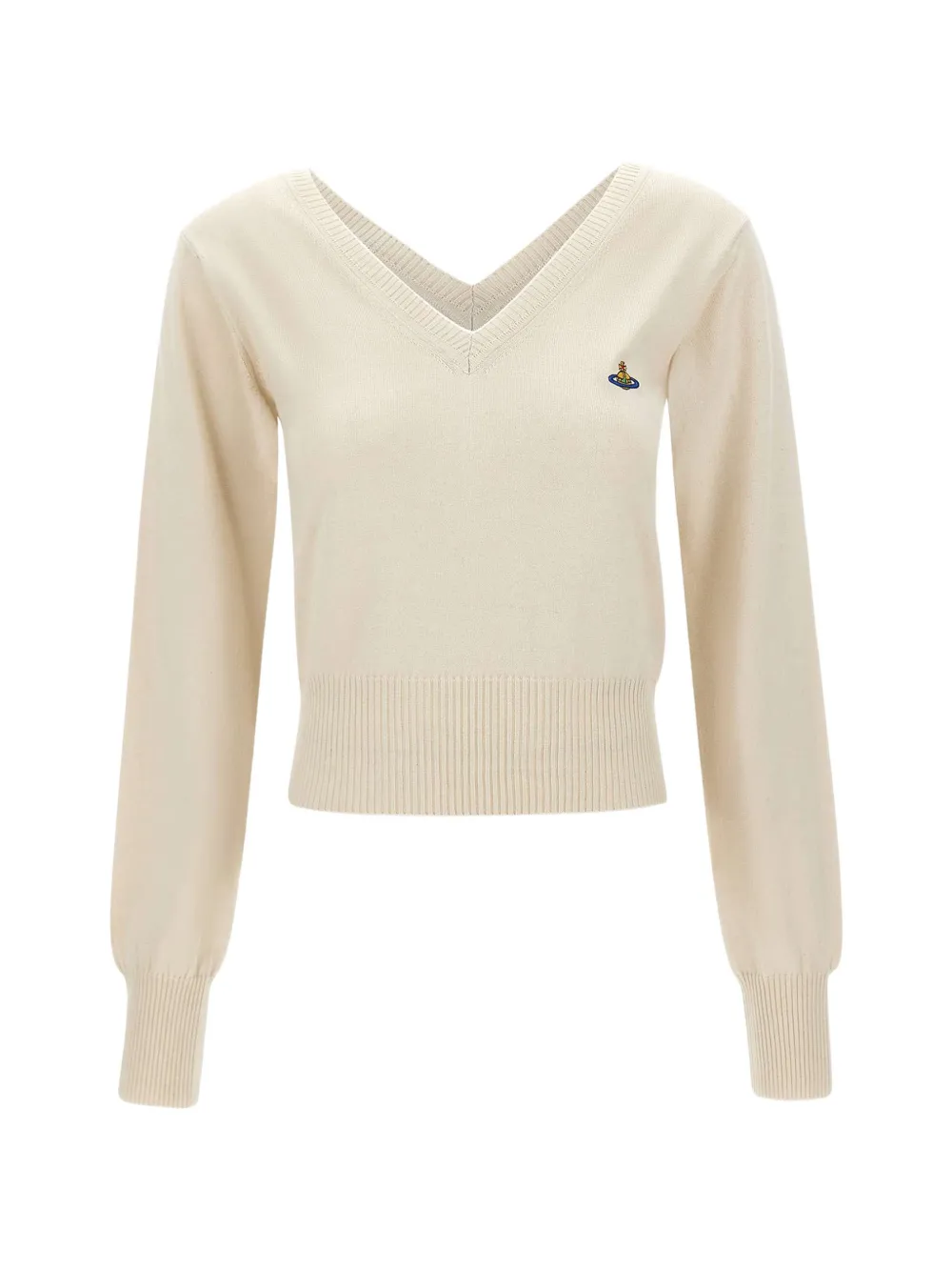 Vivienne Westwood Beatrice V-neck sweater - Bianco