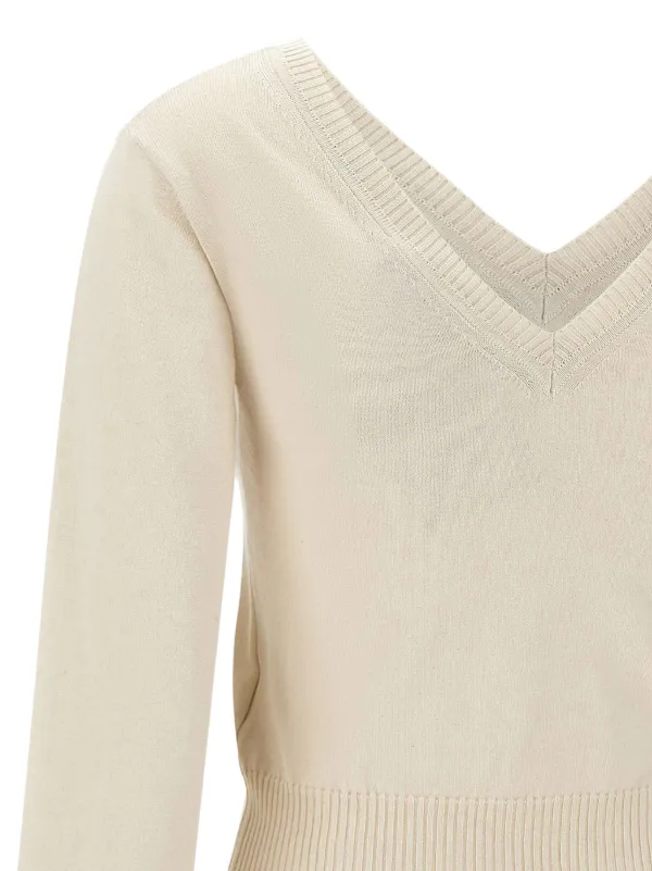 Vivienne Westwood Beatrice V-neck Sweater | White | FARFETCH