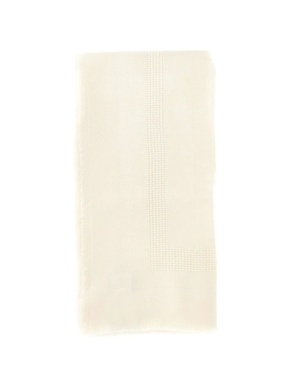 Elisabetta Franchi logo wool scarf - Weiß