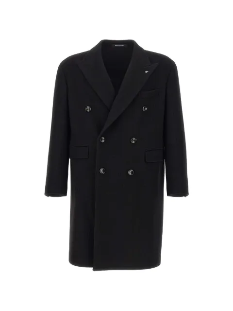 Tagliatore double-breasted peak-lapels coat