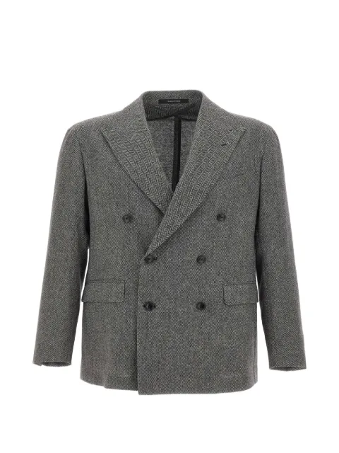 Tagliatore herringbone double-breasted blazer