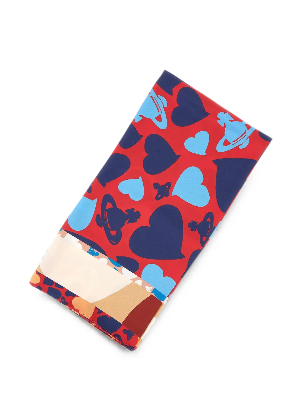 Vivienne Westwood Hearts and Orbs sjaal Rood
