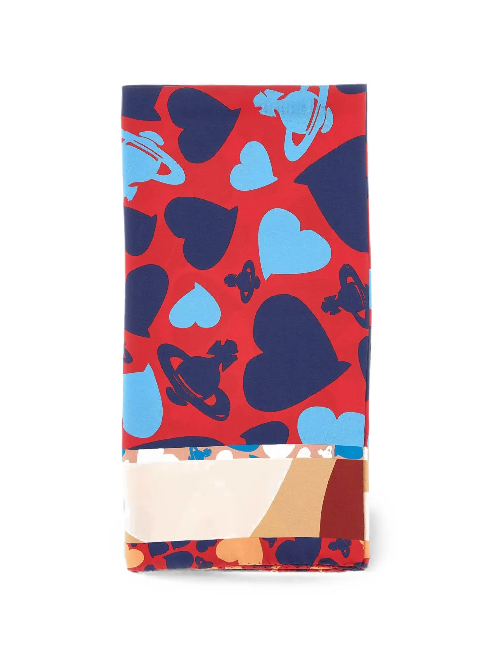 Vivienne Westwood Hearts and Orbs scarf - Rosso