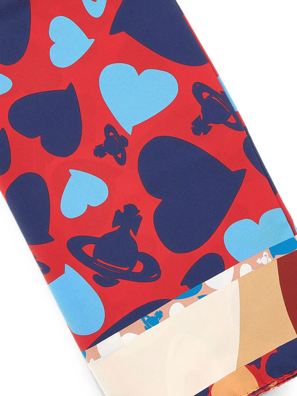 Vivienne Westwood Hearts and Orbs sjaal Rood