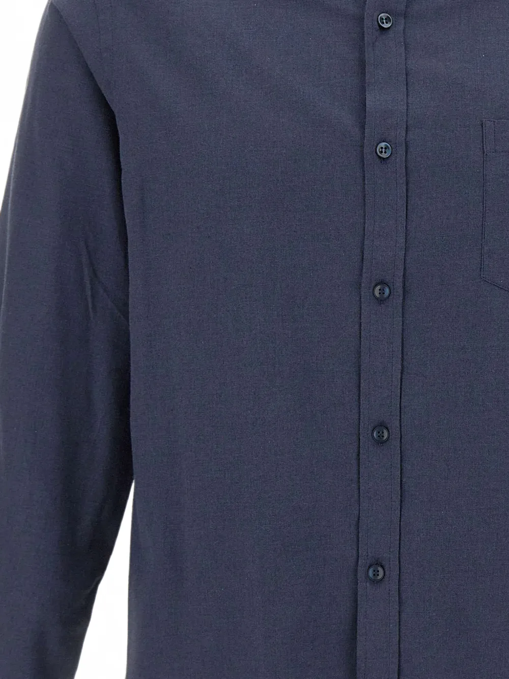 Paul & Shark check-patterned insert chest-pocket shirt Blauw