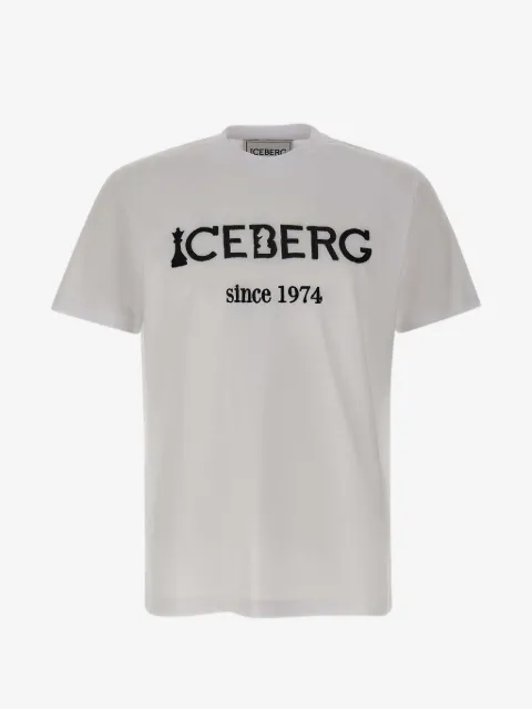 Iceberg logo-embroidered cotton T-shirt