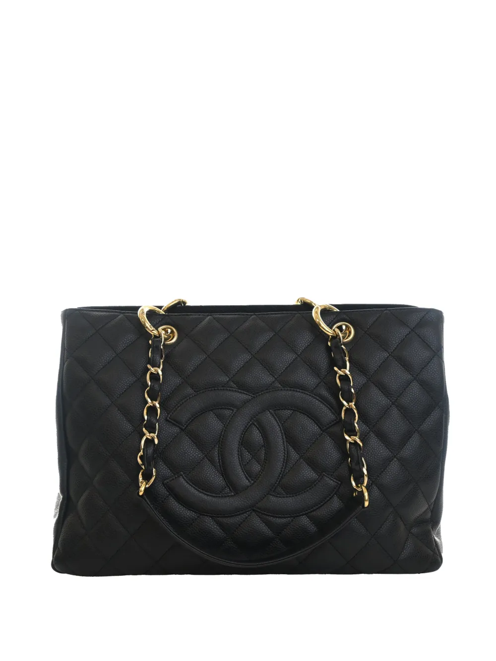 CHANEL Pre-Owned 2008-2009 Caviar Grand Shopping tote bag - Nero