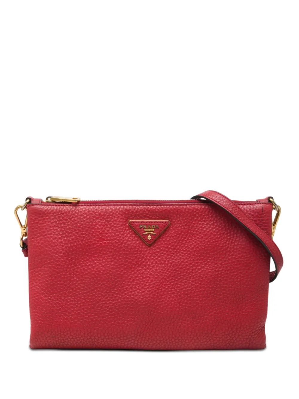 Prada Pre-Owned 2010-2026 Vitello Daino crossbody bag - Rot