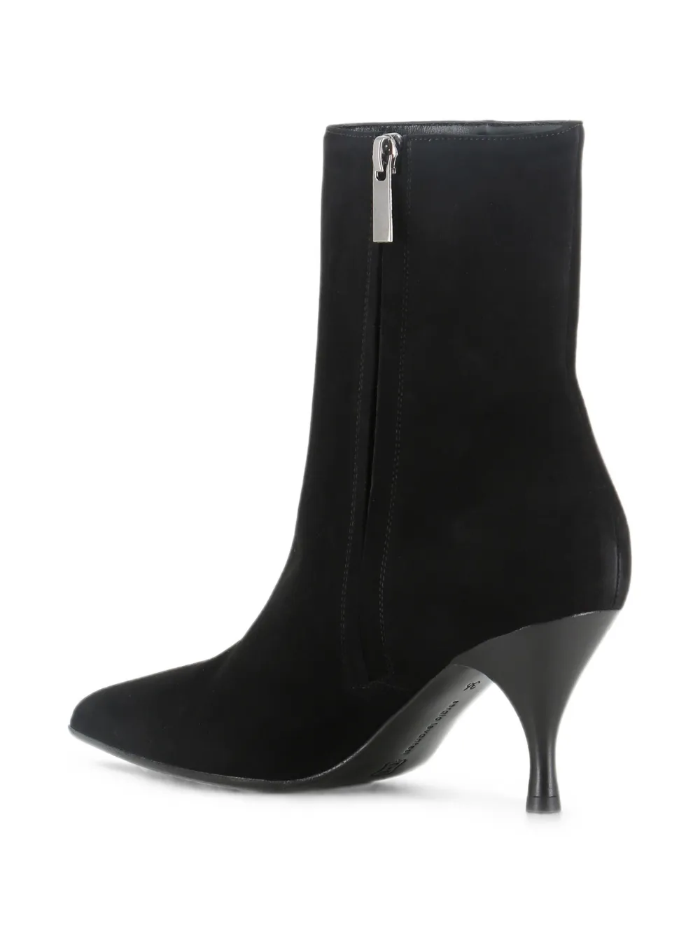 Sergio Levantesi pointed-toe suede boots Zwart