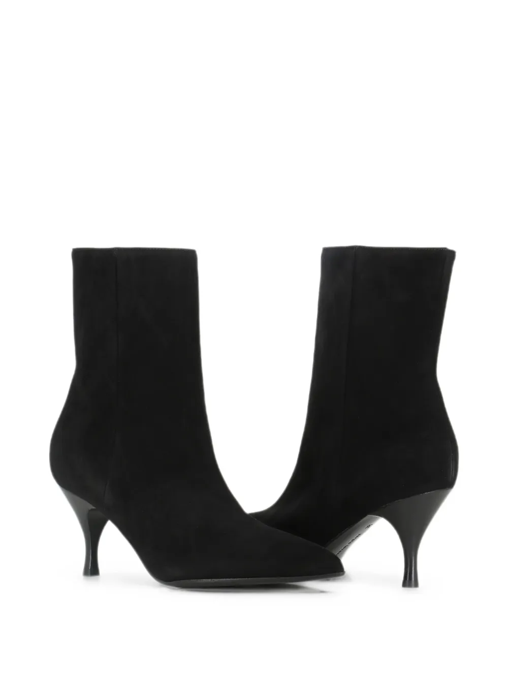 Sergio Levantesi pointed-toe suede boots Zwart