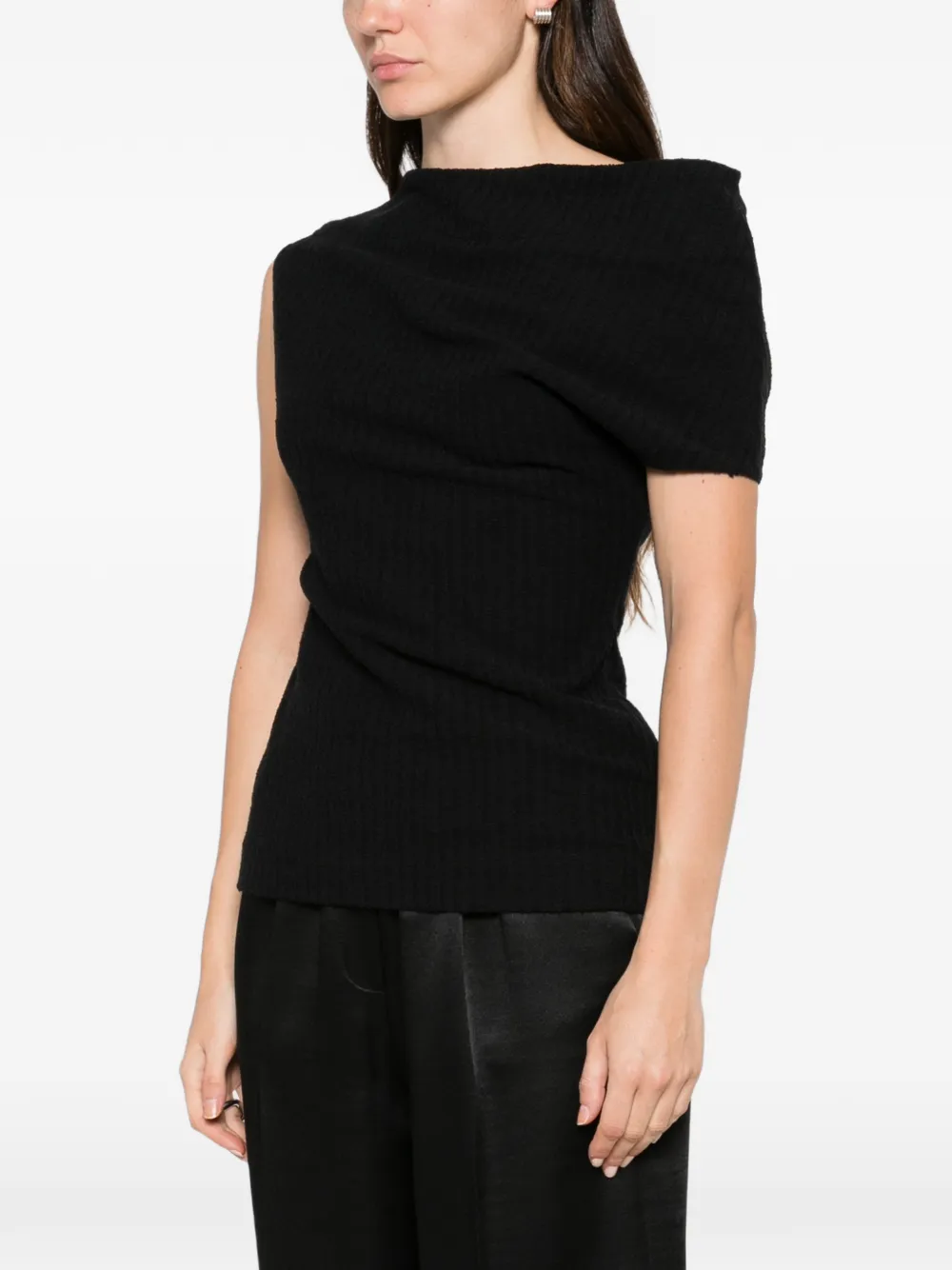 TOTEME Asymmetrisch gilet Zwart