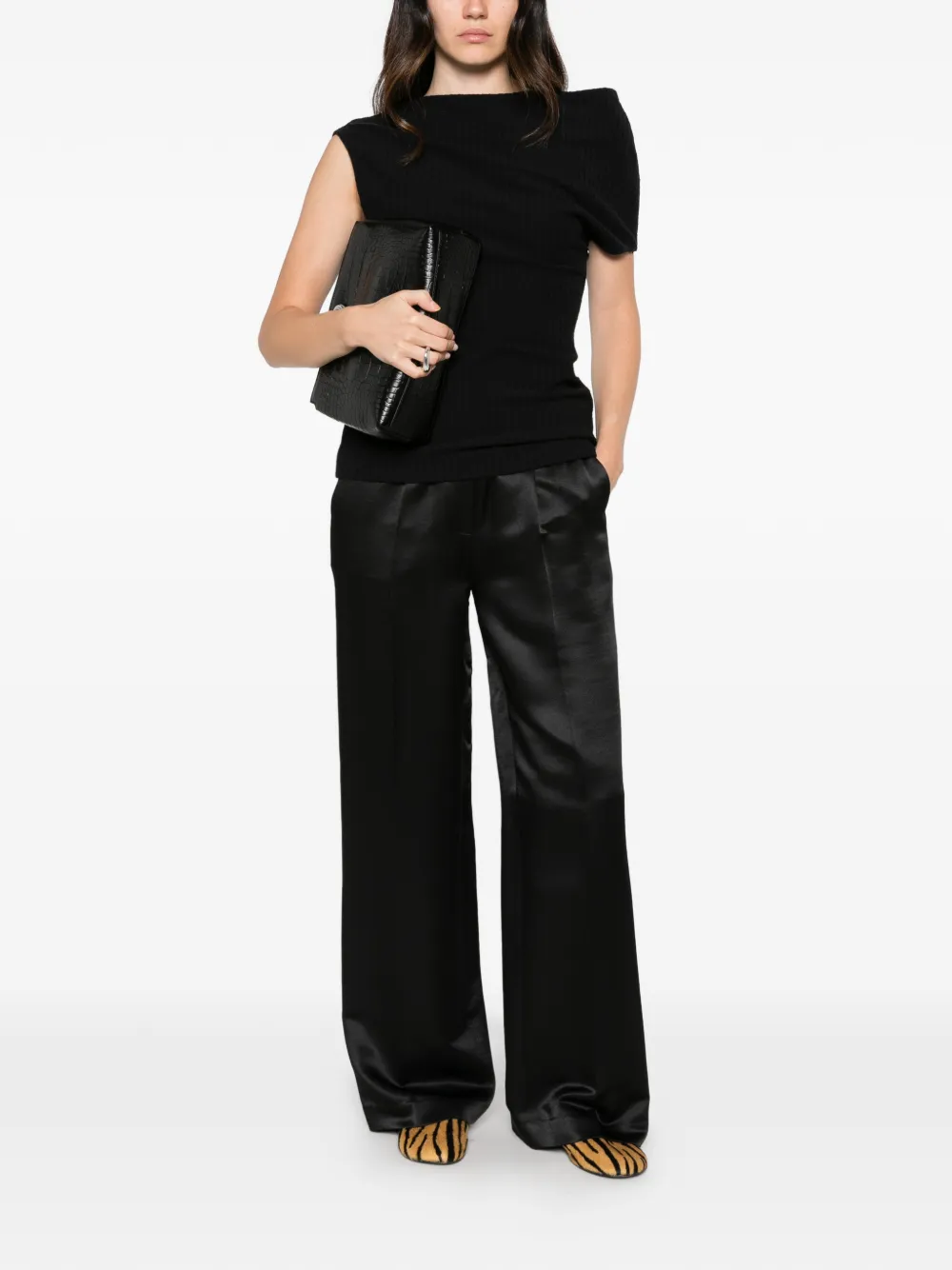 TOTEME Asymmetrisch gilet Zwart