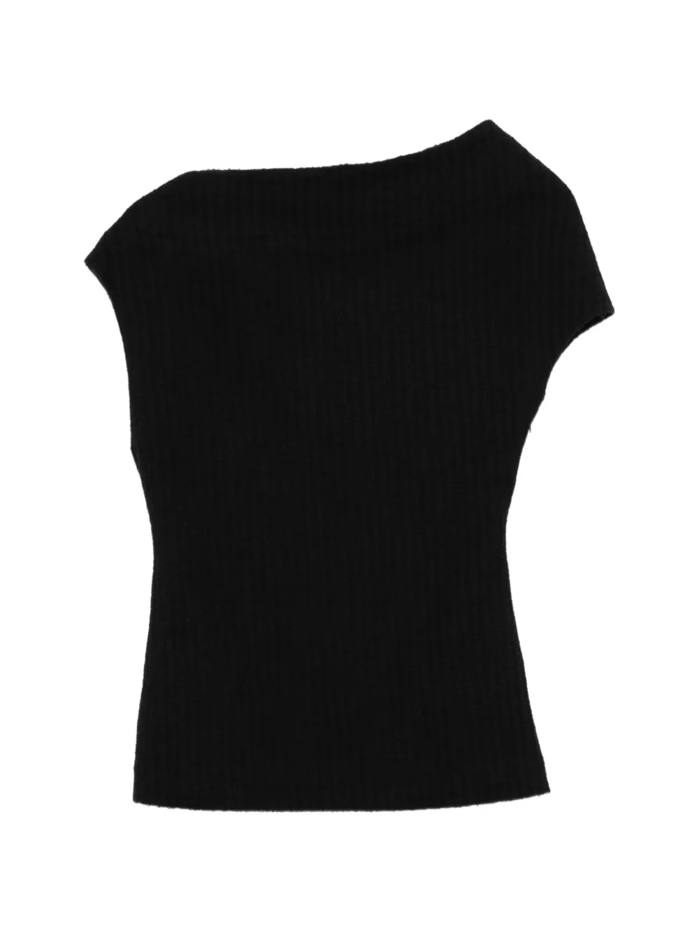 TOTEME one-shoulder ribbed vest
