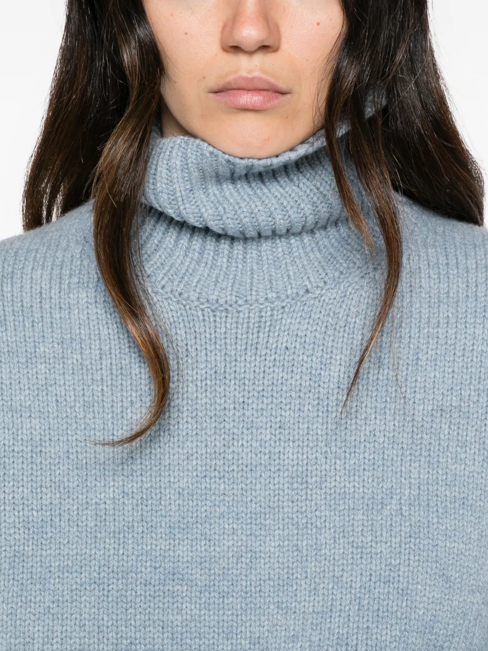 TOTEME Oversized lamswollen trui Blauw