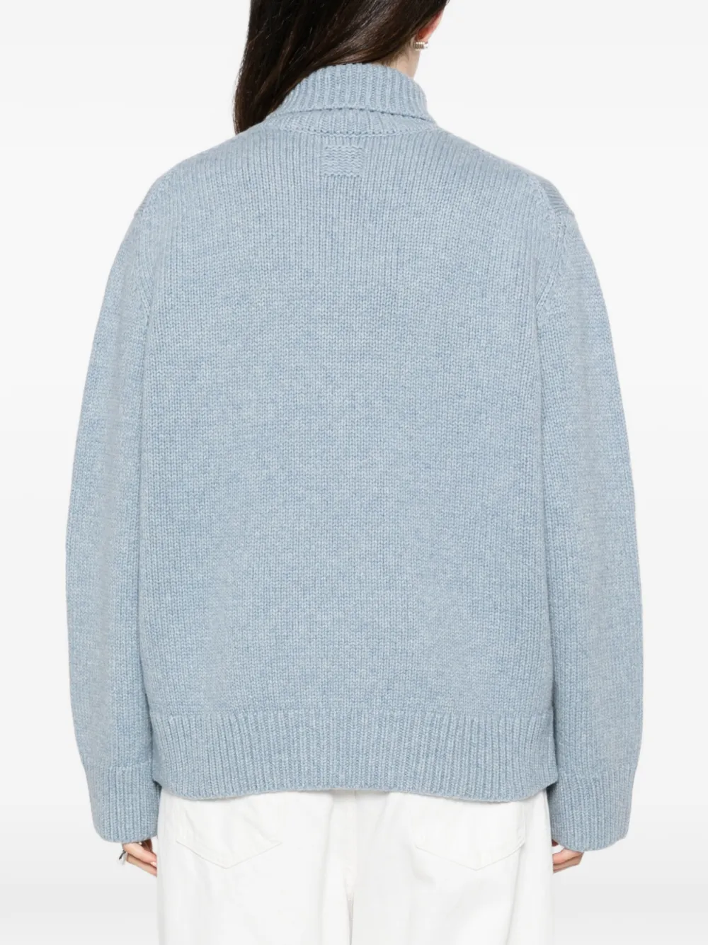 TOTEME Oversized lamswollen trui Blauw