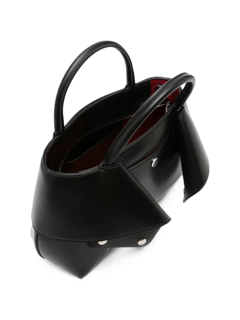TOTEME Kleine Mercer leren shopper Zwart