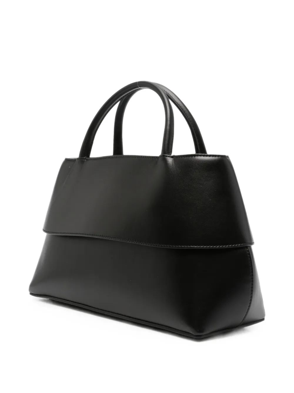 TOTEME Kleine Mercer leren shopper Zwart