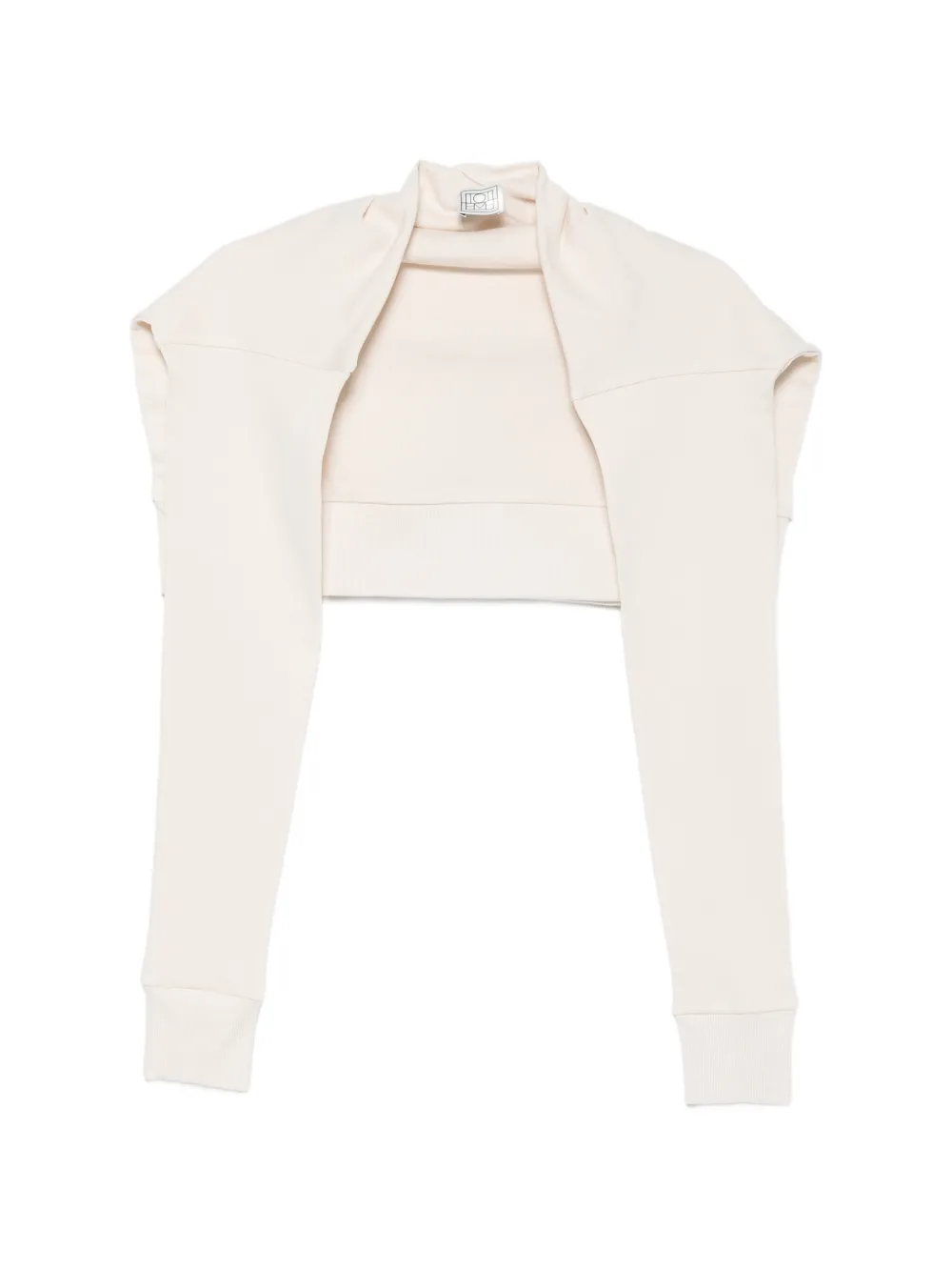 TOTEME jersey sleeve-effect scarf - Toni neutri