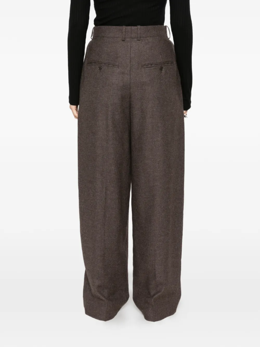 TOTEME High waist broek Bruin