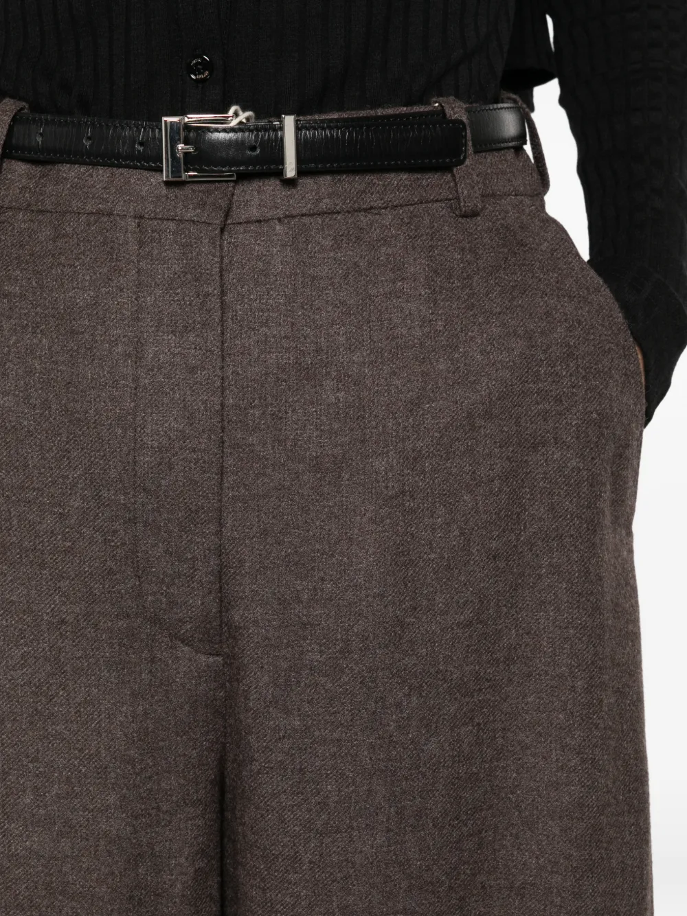 TOTEME High waist broek Bruin