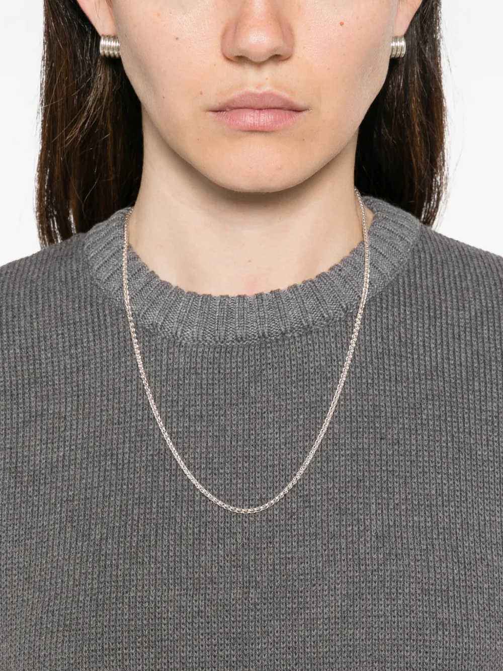 TOTEME cropped knit sweater Grijs