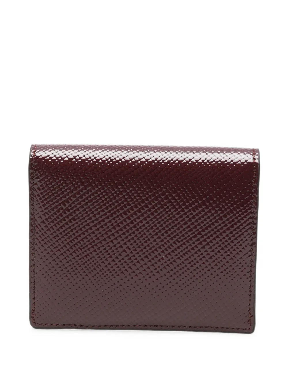TOTEME T-Lock patent leather cardholder Rood