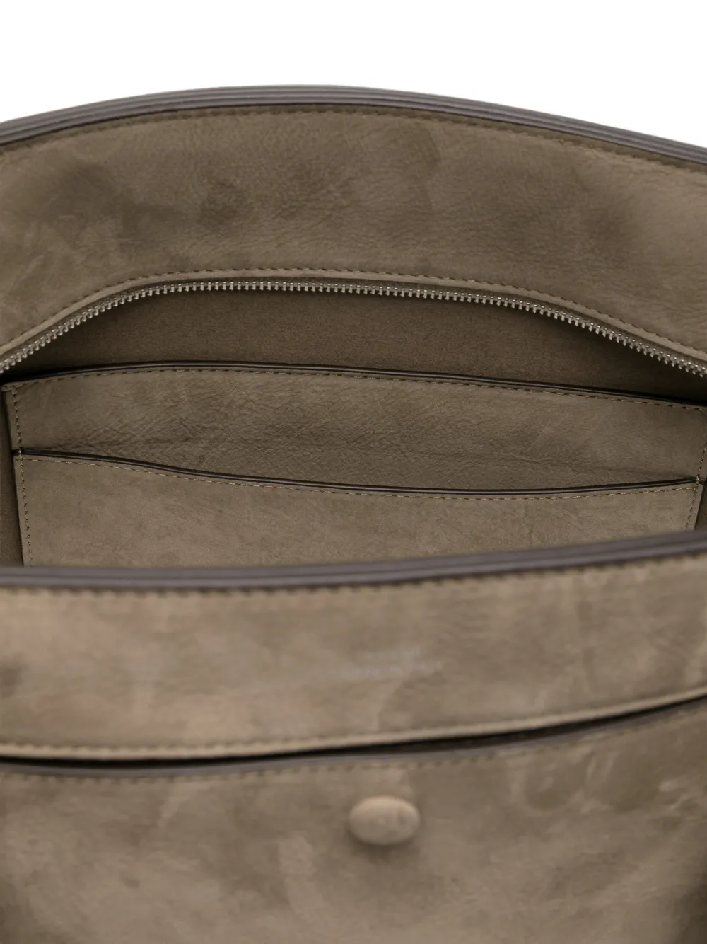 TOTEME Mercer nubuck leren shopper Grijs