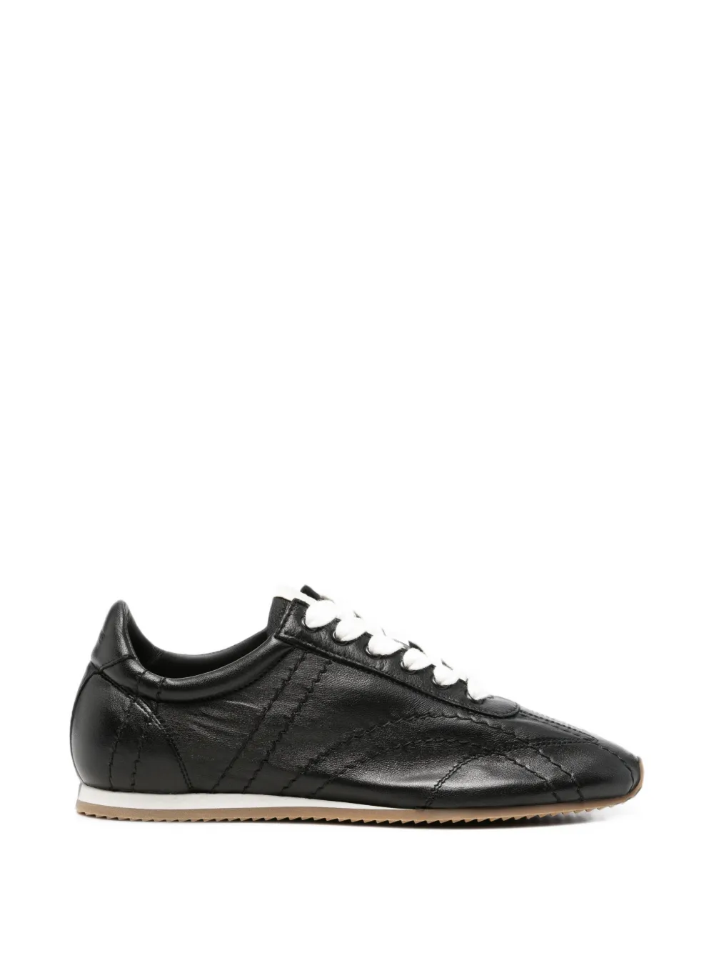 TOTEME stitched leather sneakers