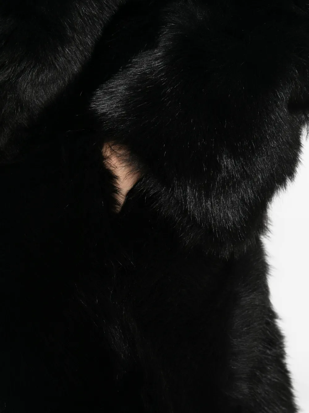 TOTEME Lammy coat Zwart