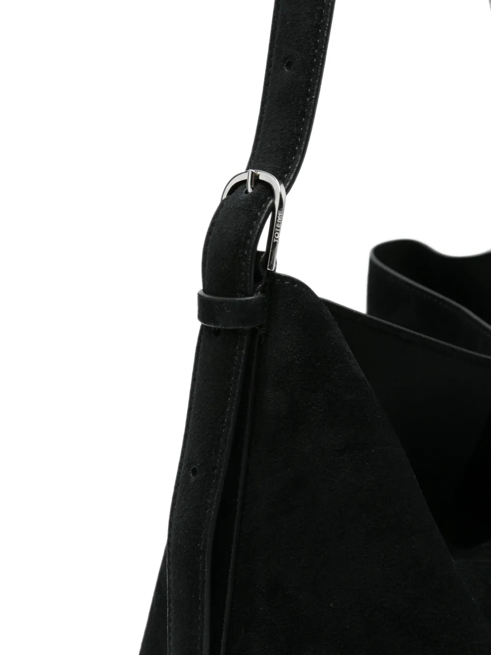TOTEME Suède shopper met riem Zwart