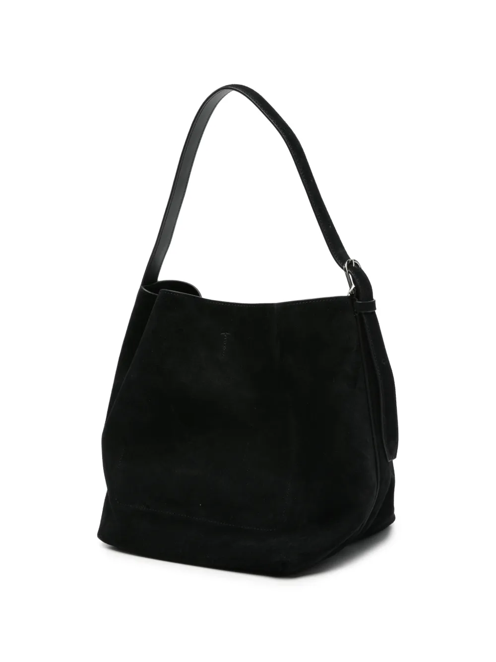 TOTEME Suède shopper met riem Zwart