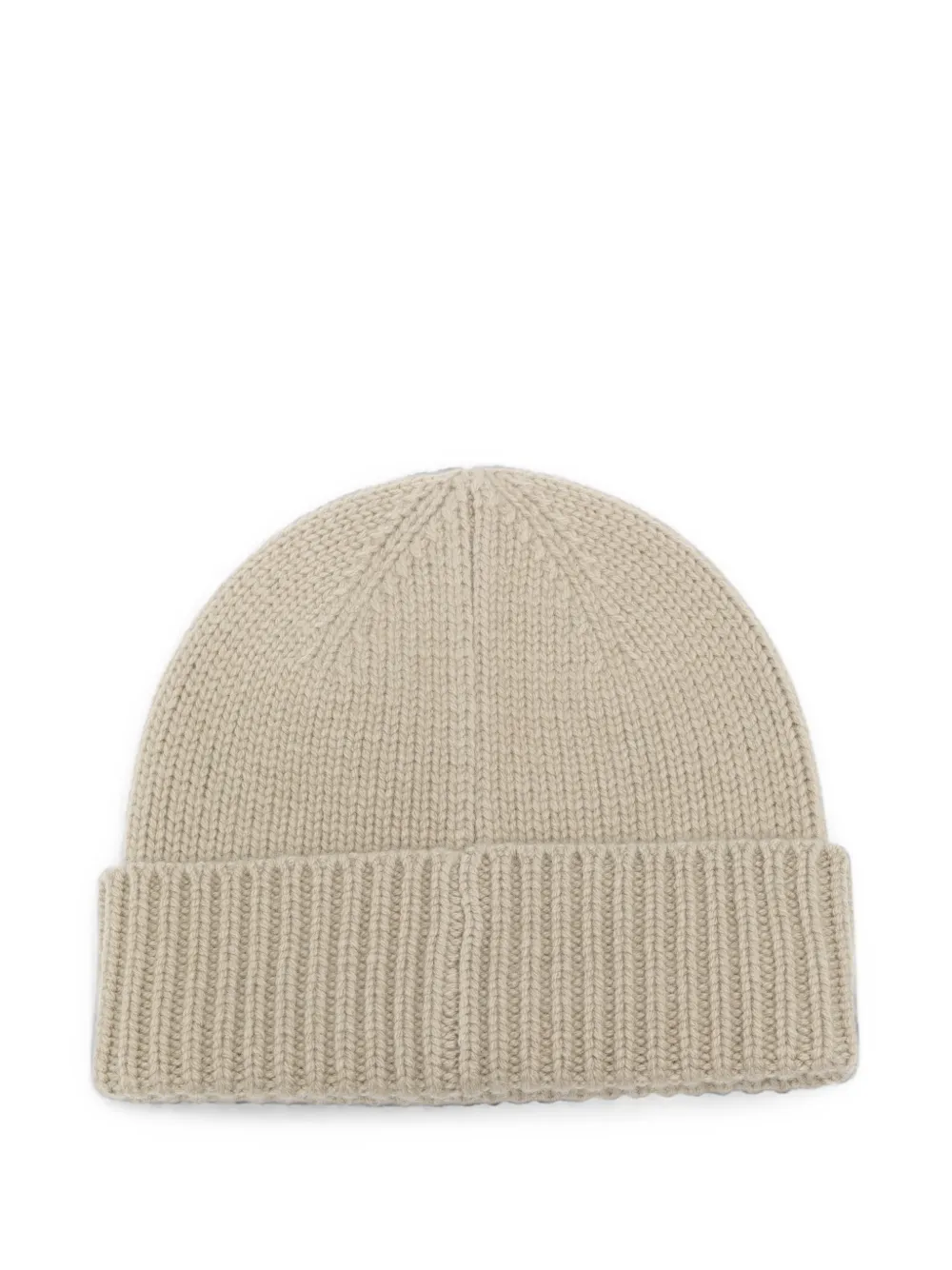 TOTEME ribbed-knit beanie hat Beige