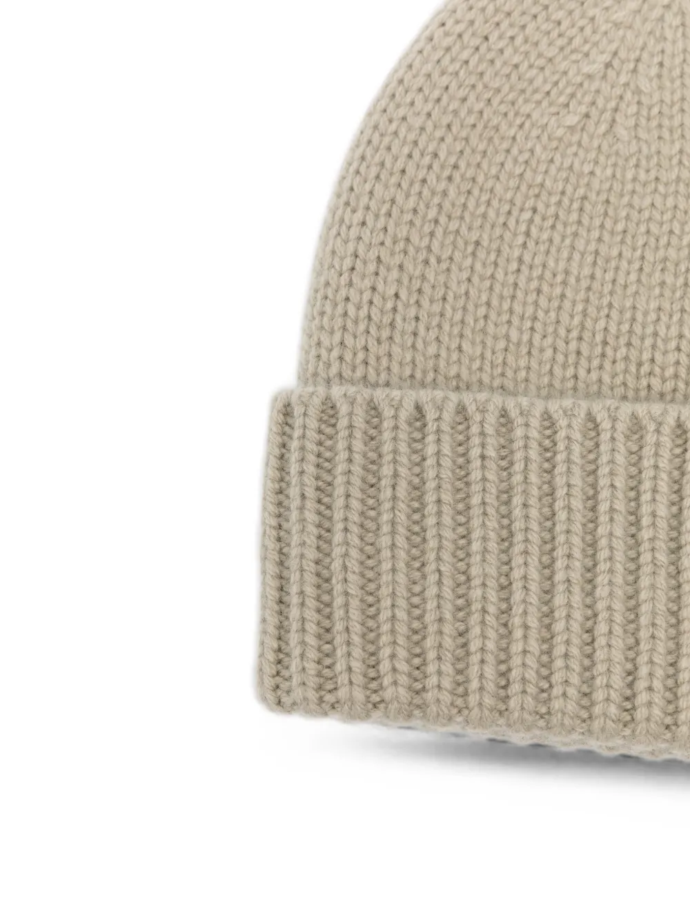 TOTEME ribbed-knit beanie hat Beige