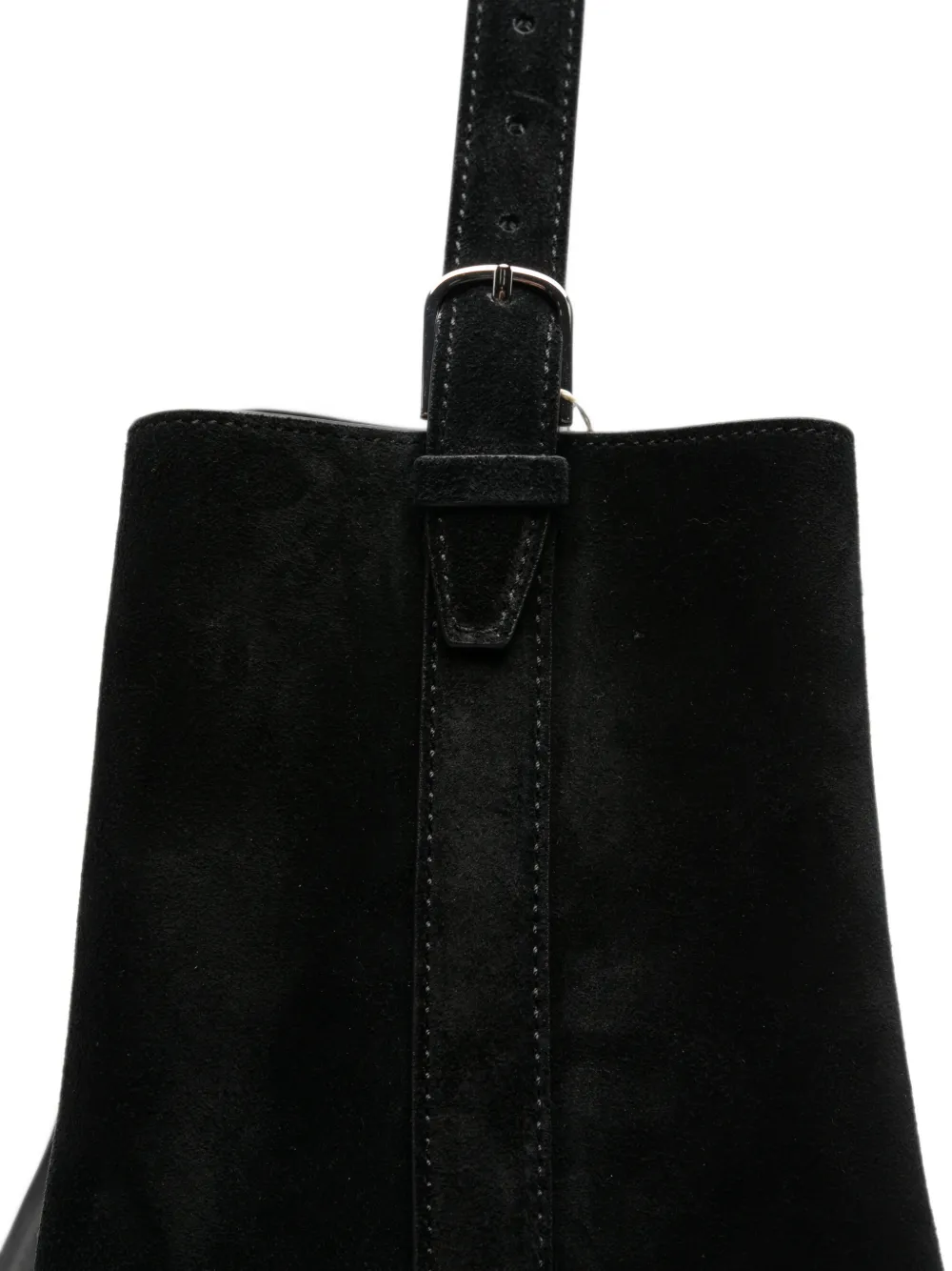 TOTEME Suède shopper met riem Zwart