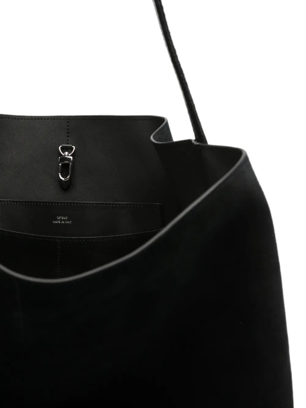 TOTEME Suède shopper met riem Zwart
