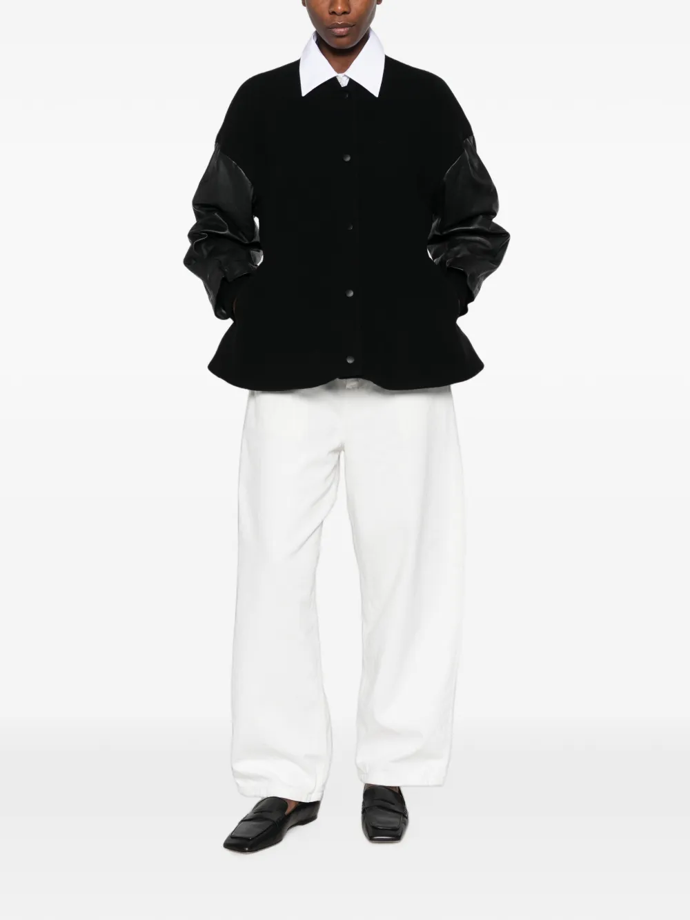 TOTEME Varsity wollen jack Zwart