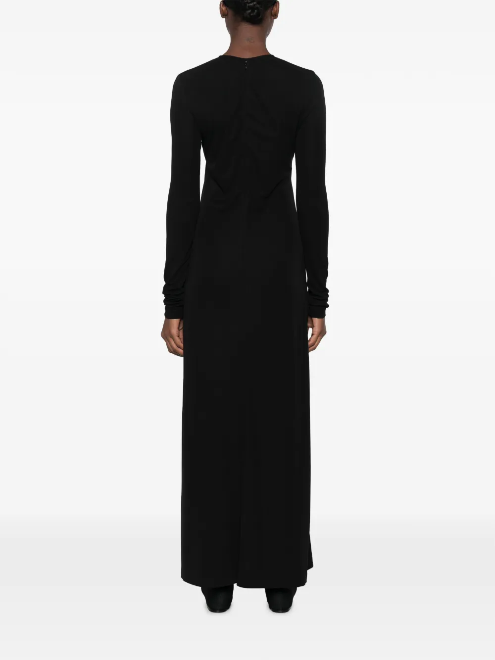 TOTEME Everyday maxi-jurk met lange mouwen Zwart
