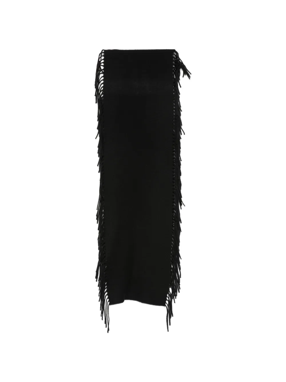 TOTEME tassel-trim scarf - Nero