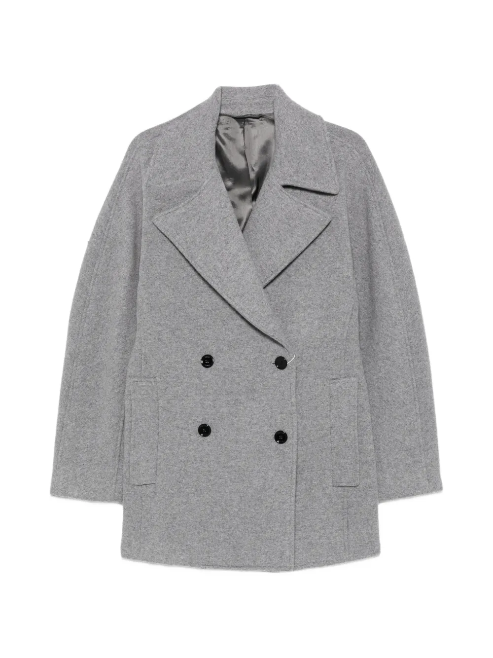 TOTEME double-breasted peacoat - Grigio