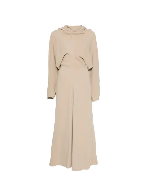 TOTEME scarf-neck draped maxi dress