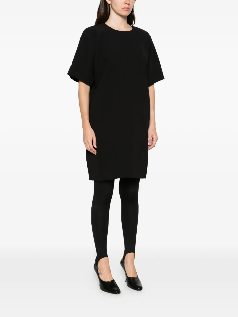 TOTEME Cocoon crepe mini dress Zwart