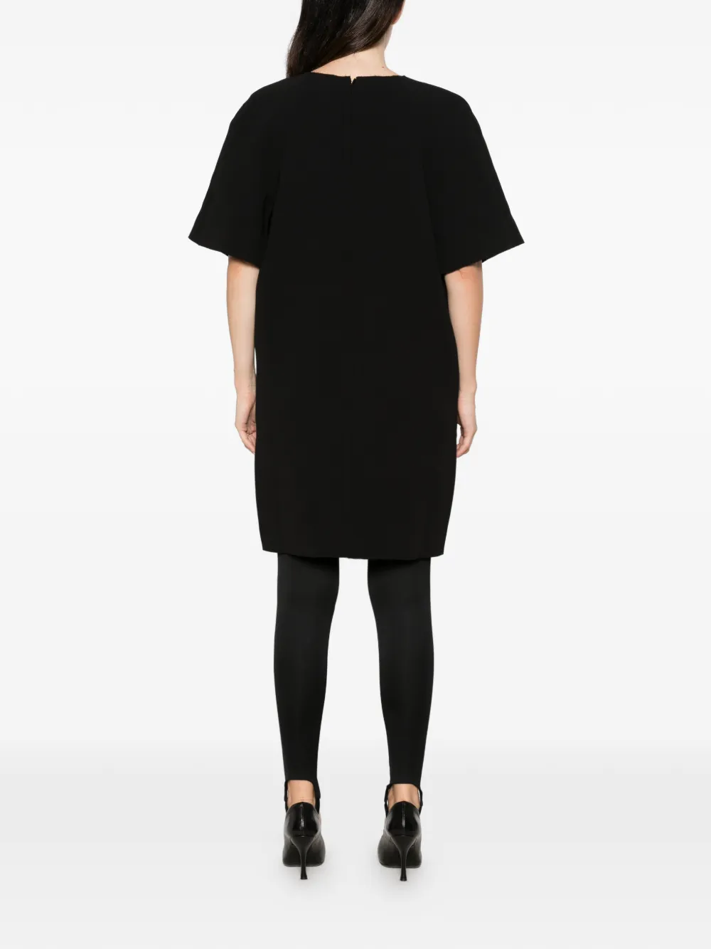 TOTEME Cocoon crepe mini dress Zwart