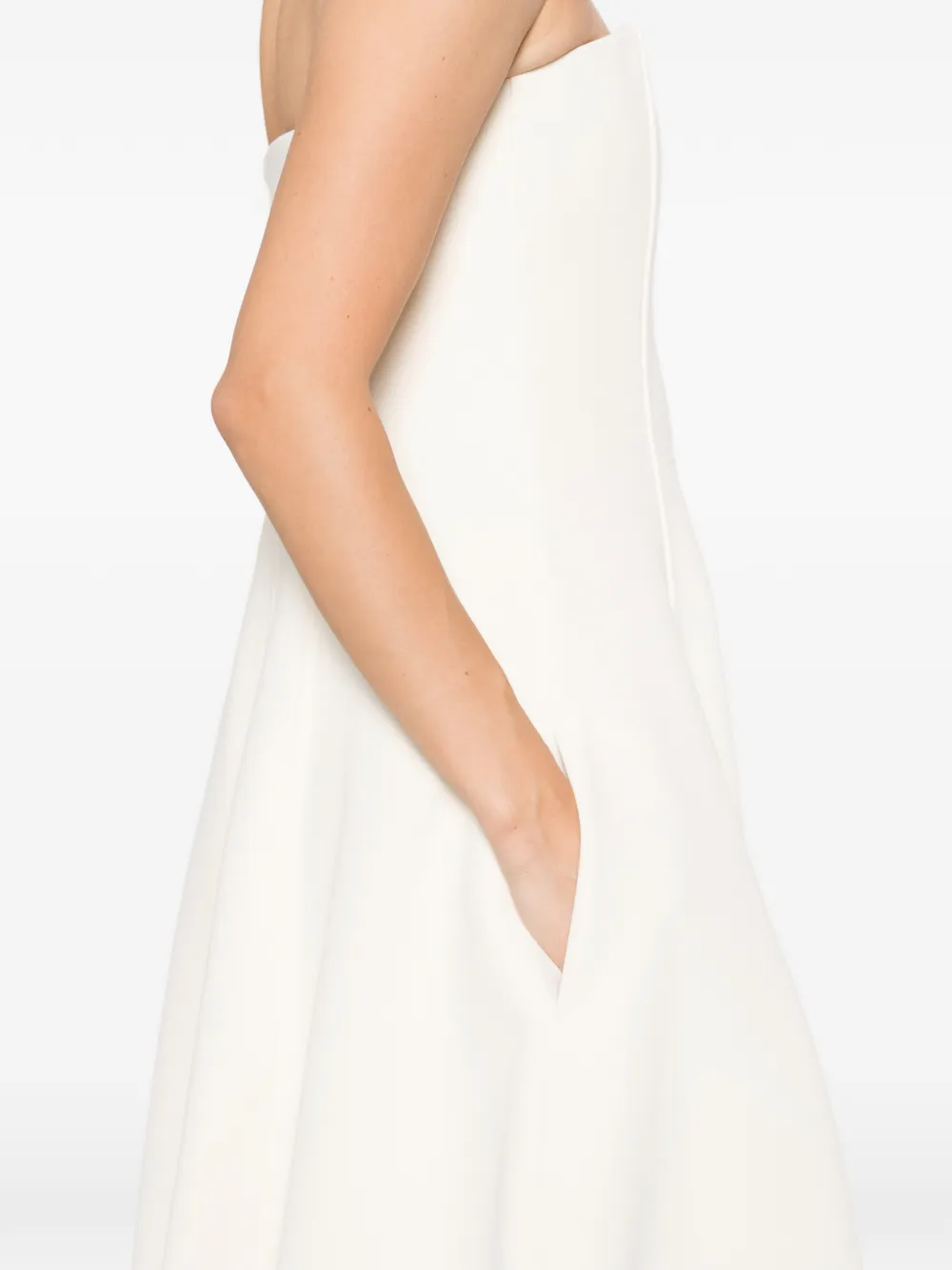 TOTEME Strapless ballon-maxi-jurk Beige