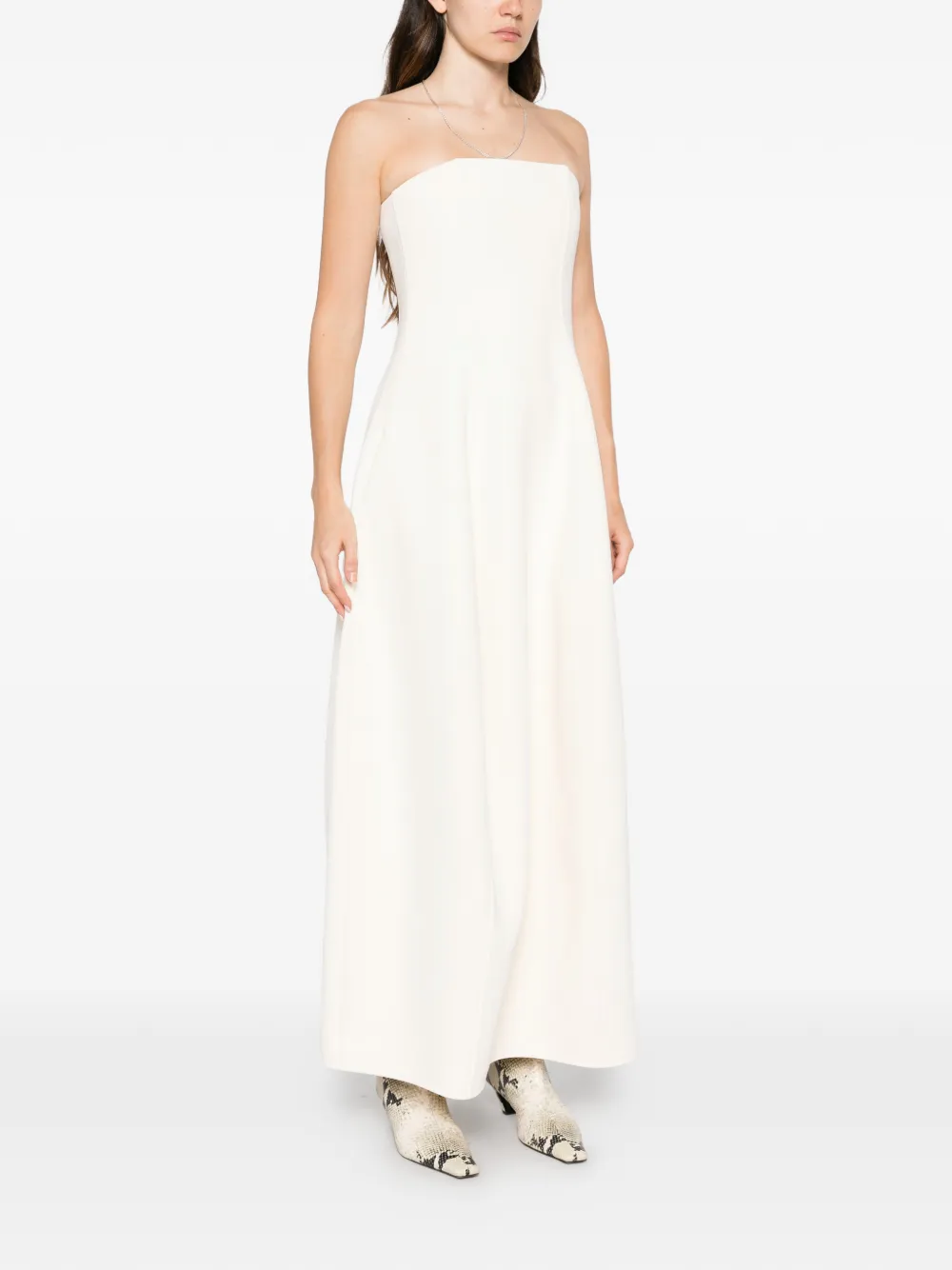 TOTEME Strapless ballon-maxi-jurk Beige